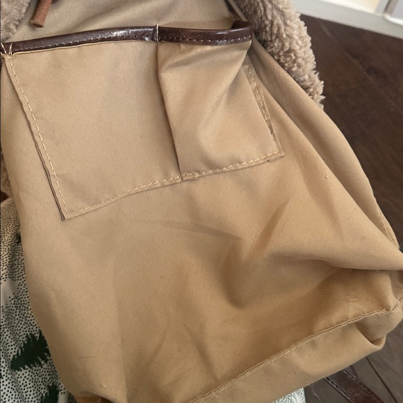 Anthropologie faux fur large crossbody shoulder bag - Picture 3 of 12